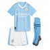 Manchester City Erling Haaland #9 Hemmatröja Barn 2023-24 Kortärmad (+ Korta byxor)